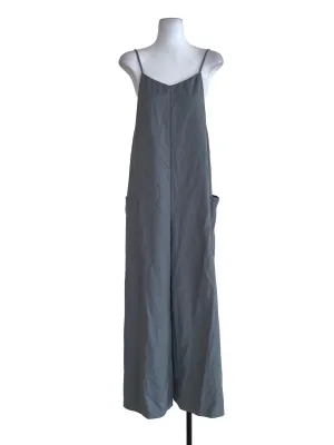 Stone Blue Bust Pocket Jumpsuit