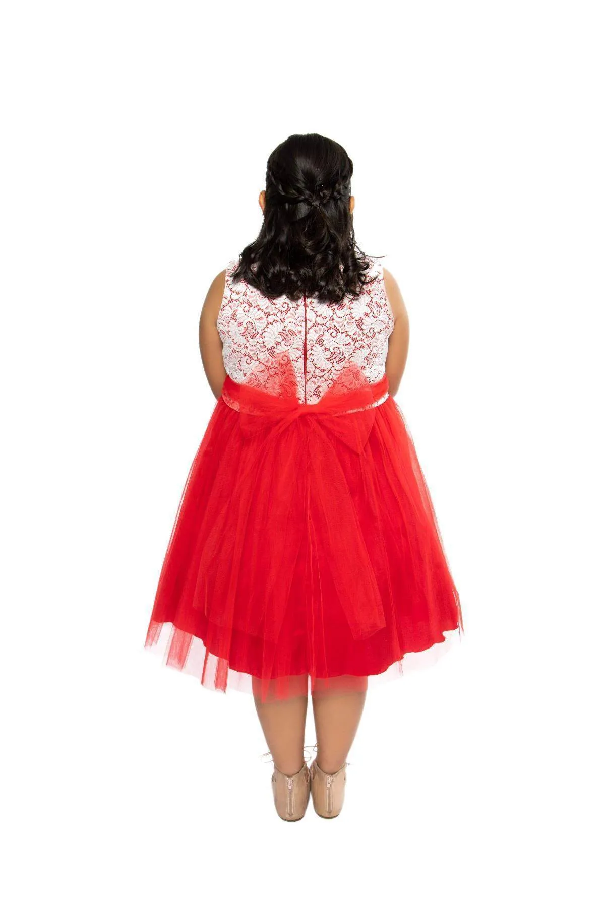 Stretch Lace Plus Size Girl Dress