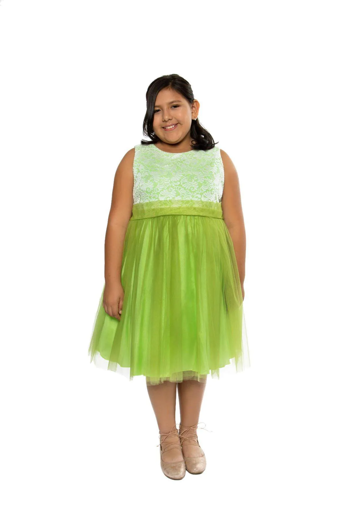 Stretch Lace Plus Size Girl Dress