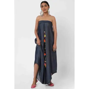 Style Junkiie Denim Tassel Jumpsuit