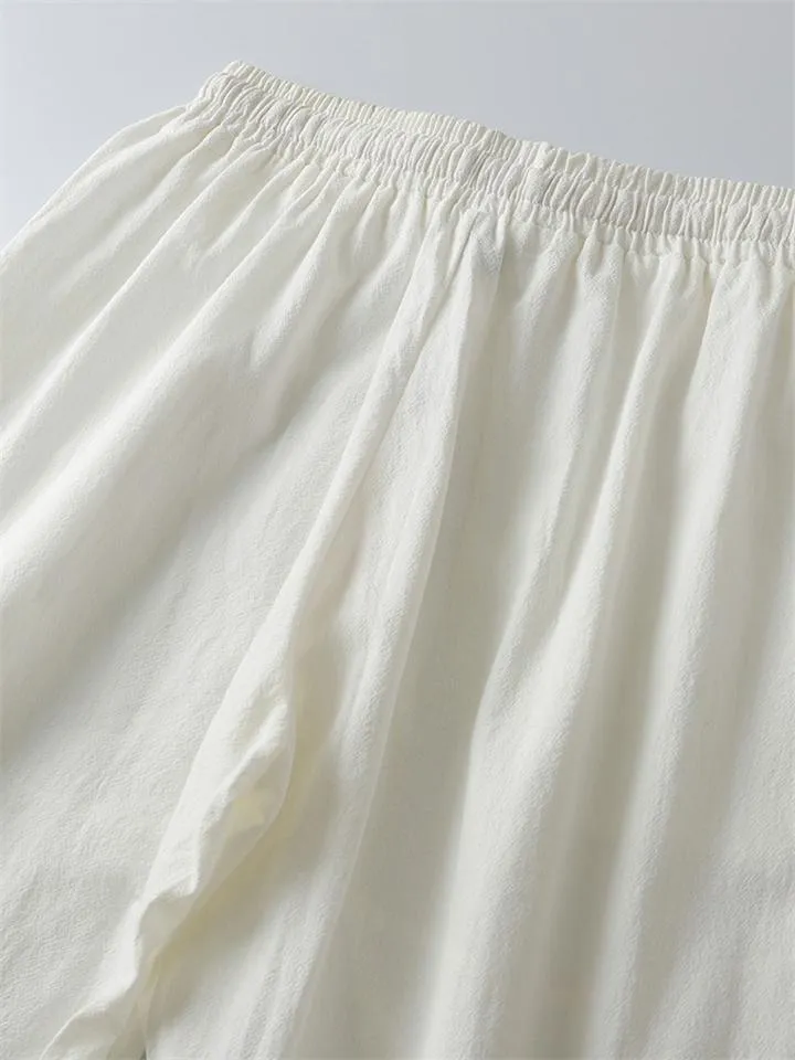 Summer Loose Plus Size Casual Harem Cropped Pants