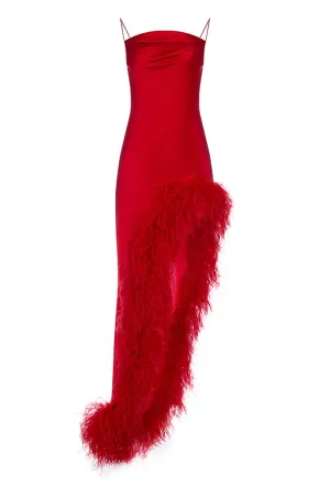 Sundress with an ostrich feather  Maison D'Angel Ann