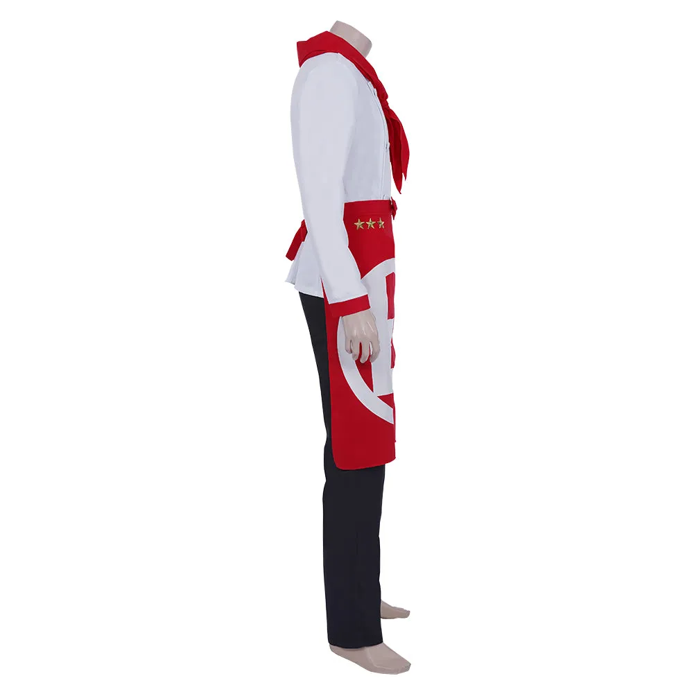 Super Danganrondo 2 Halloween Carnival Outfit Hanamura Teruki Cosplay Costume Top Pants Suit
