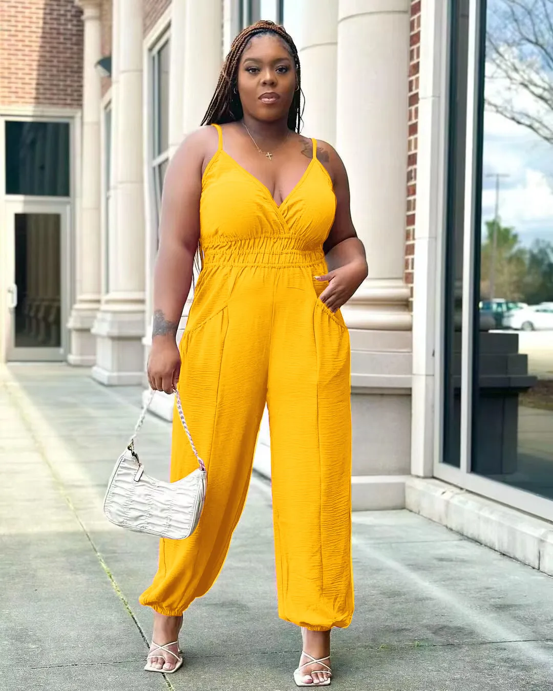 Suspender oversized jumpsuit AY2813
