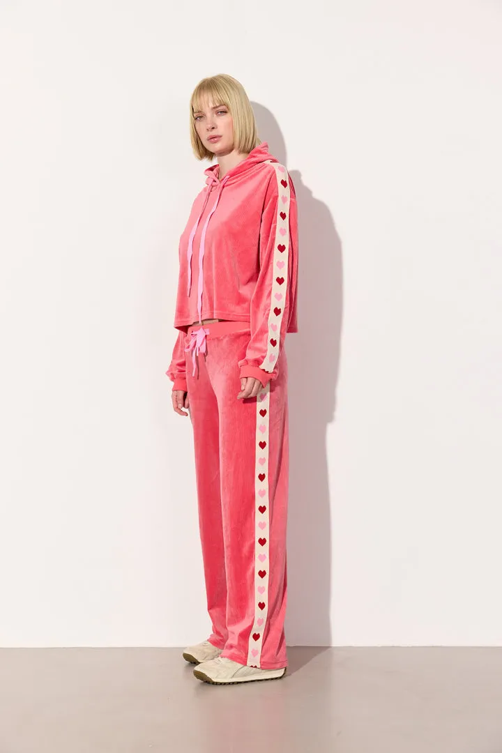 Svea Sweatshirt - Pink Hearts