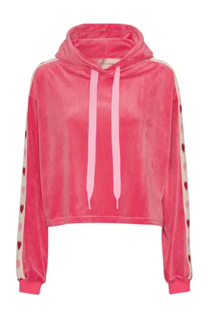 Svea Sweatshirt - Pink Hearts