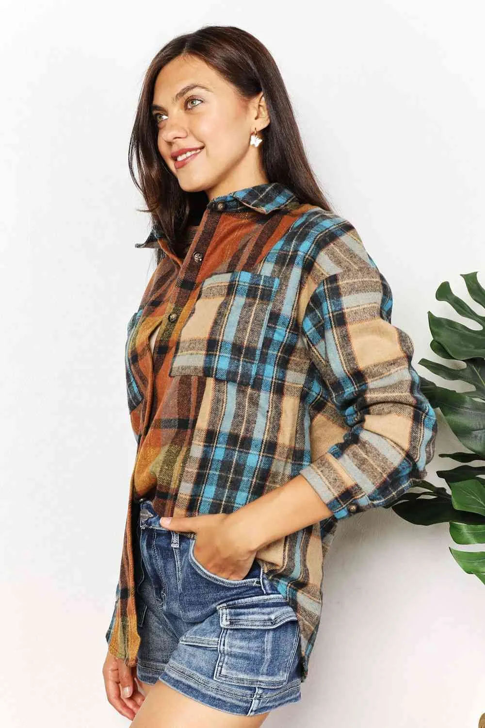 Tartan Twist Two-Tone Shacket