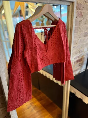 Terracotta Bell Sleeve Top
