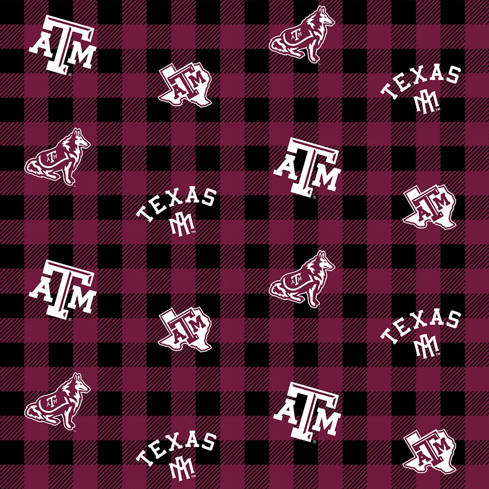 TEXAS A&M UNIVERSITY-Buffalo Plaid-100% Cotton-TAM1207
