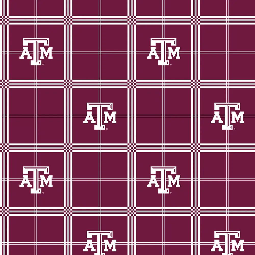 TEXAS A&M UNIVERSITY-Plaid Flannel-100% Cotton-TAM023