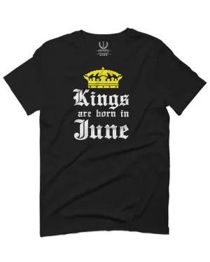 The Best Birthday Gift Kings are Born in June For men T Shirt