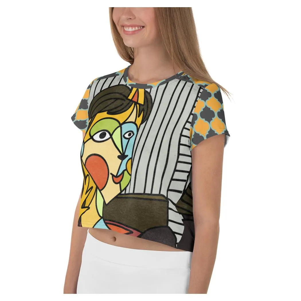 The Cubist AOP Crop Top