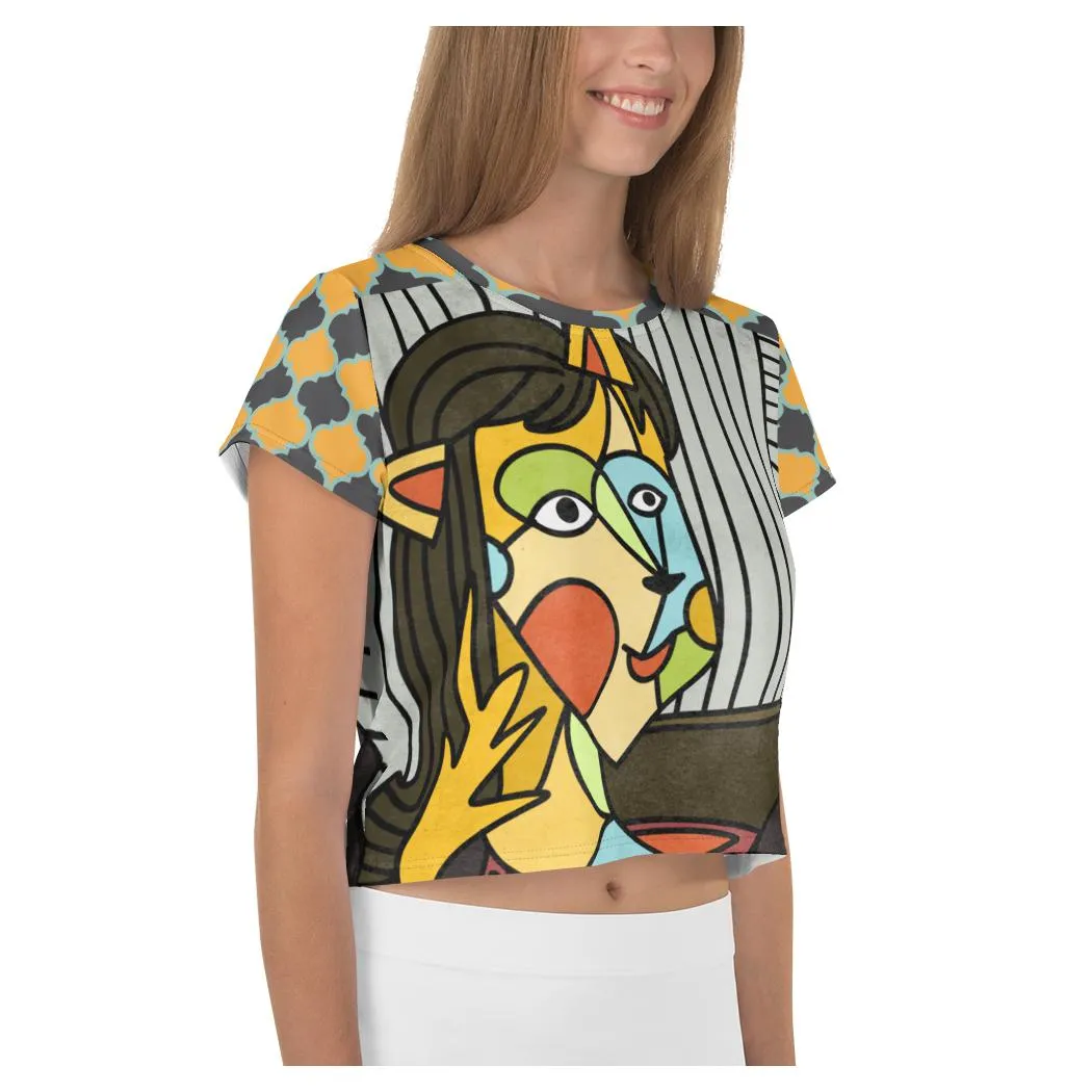 The Cubist AOP Crop Top