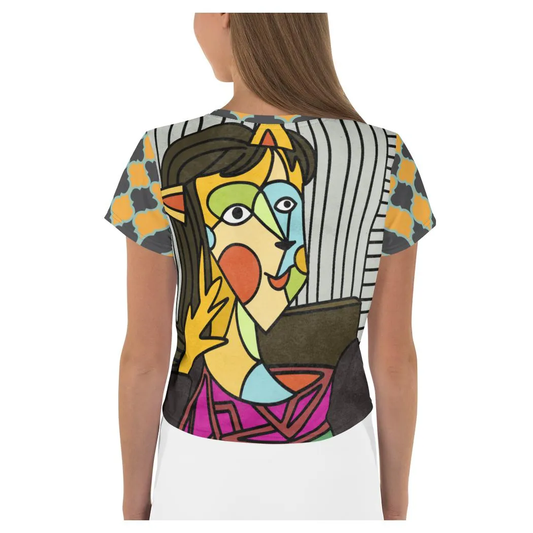 The Cubist AOP Crop Top