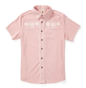 THE GAUCHO TERRY CLOTH SHIRT - MAUVE