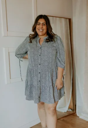 The Leo Mini Dress - Navy - PLUS