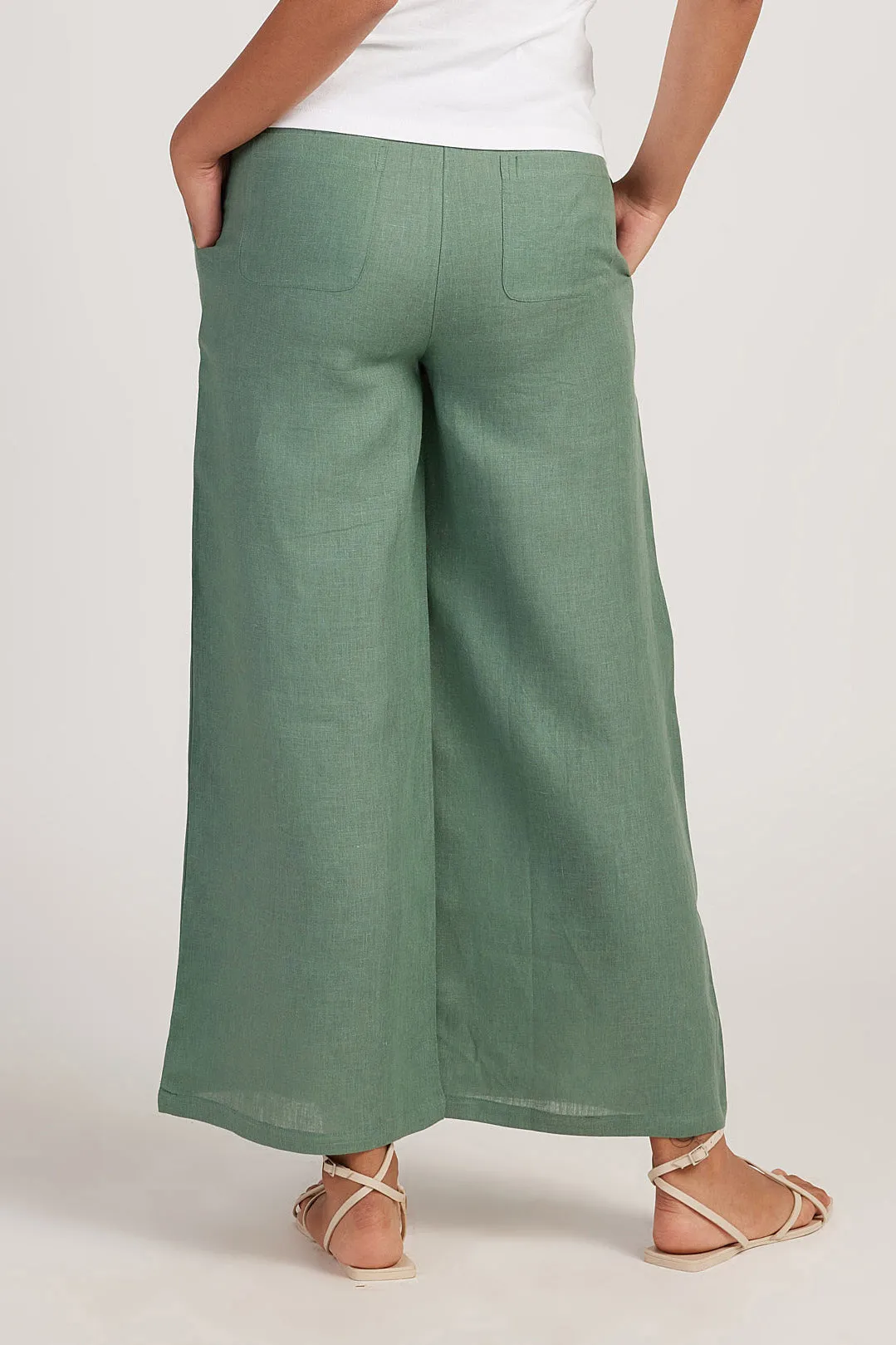 The Linen Wide Leg Pants
