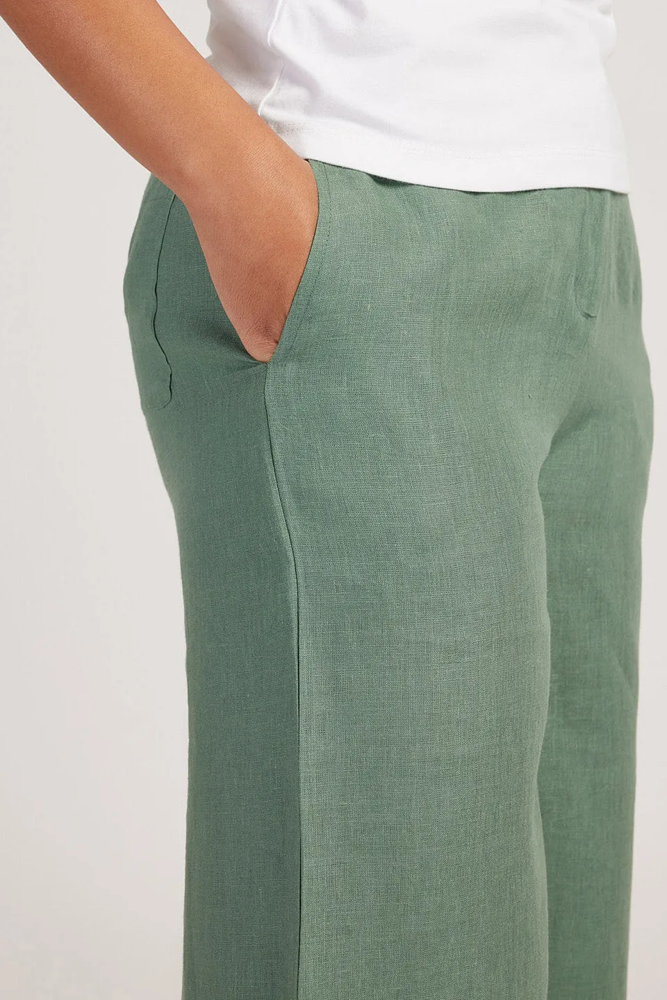 The Linen Wide Leg Pants