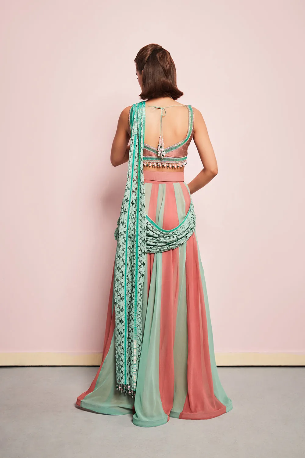 The Torino Draped Saree Set