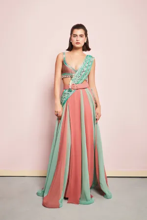 The Torino Draped Saree Set