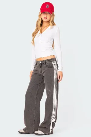 Three Strikes Denim Dark Wash Jeans
