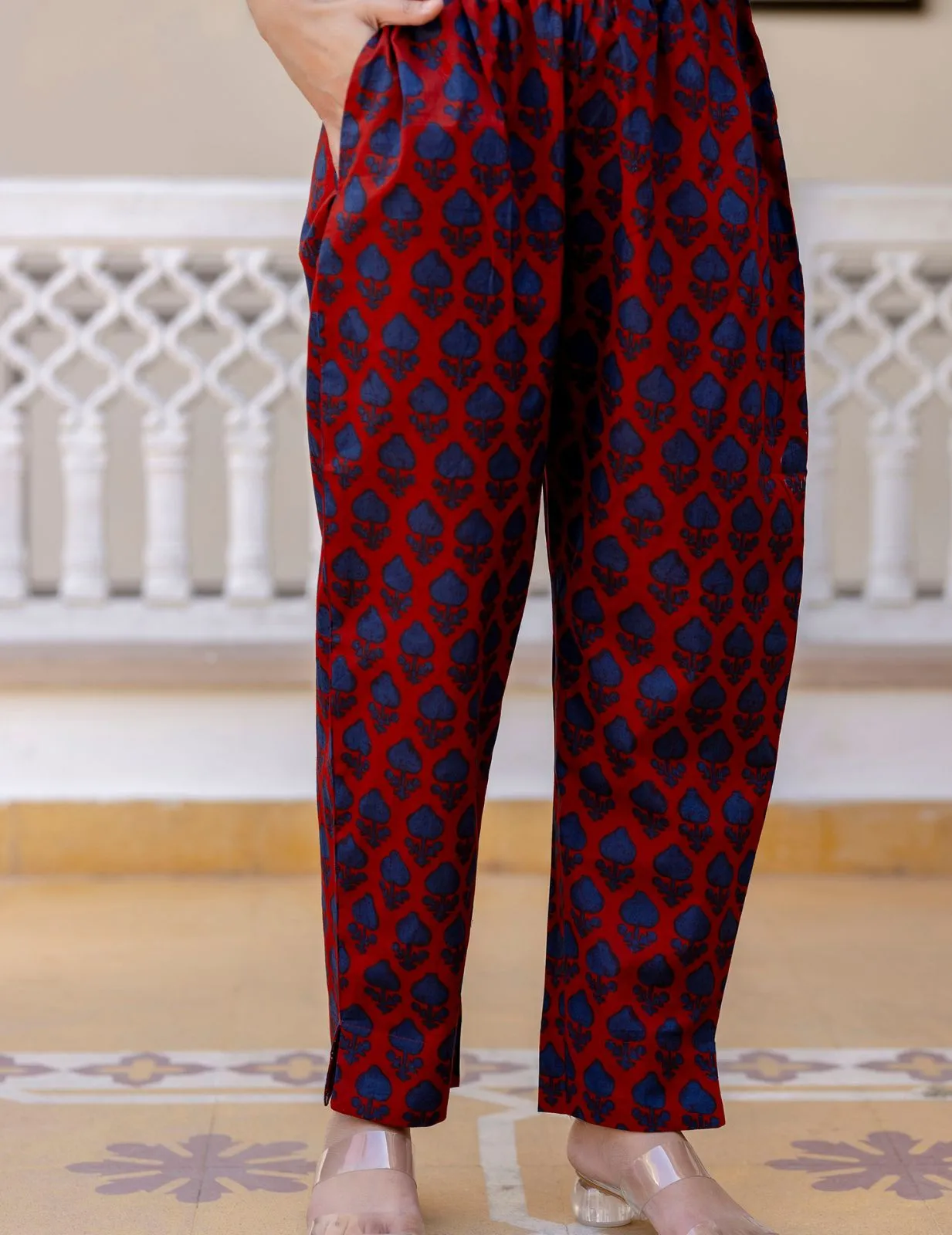 Timeless Red & Blue Kurta Set | Traditional Yet Trendy