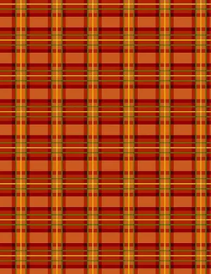 Timeless Treasures Metallic Autumn Leaves Traditional Harvest Plaid Red CM129