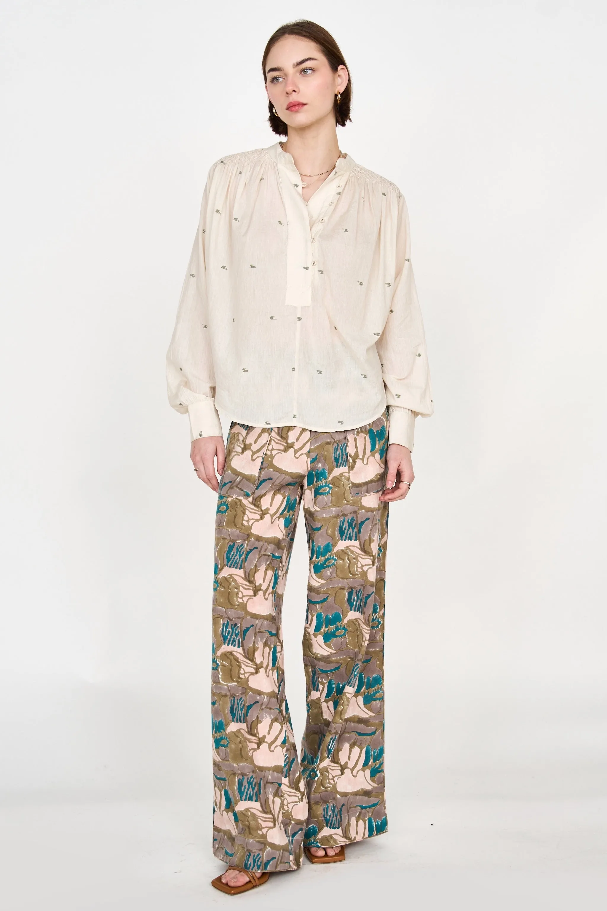 Tivot Pant in Moss Reef Print