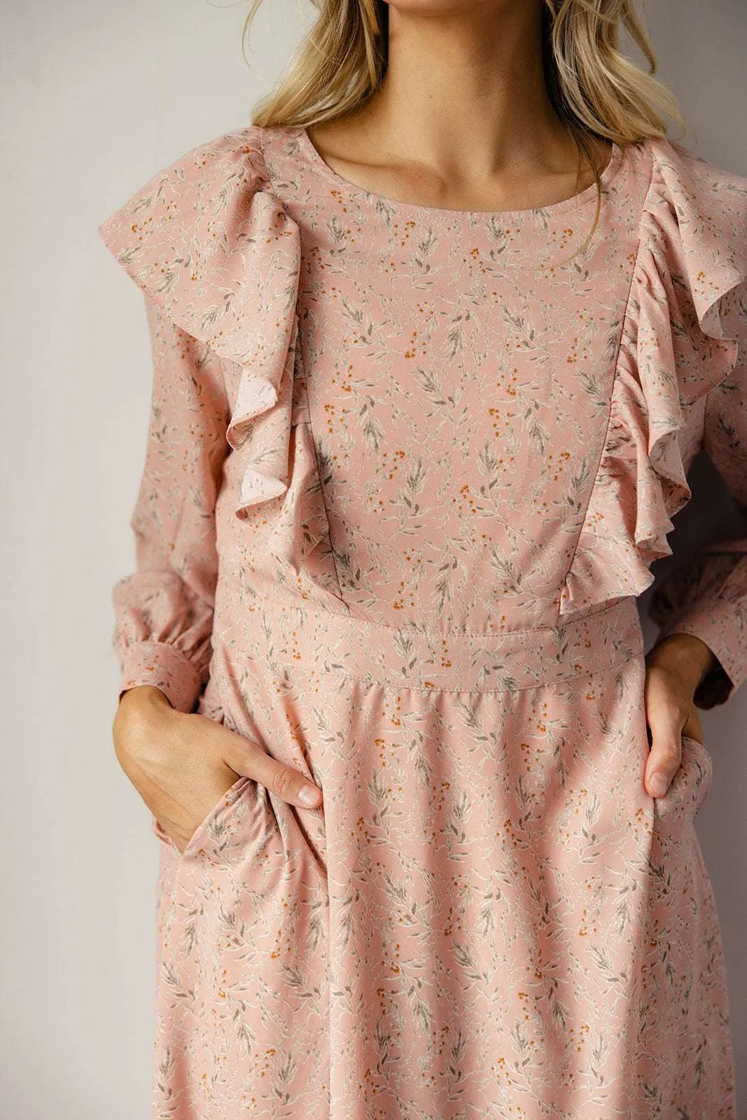 True Love’s Kiss Ruffled MOM Nursing Dress