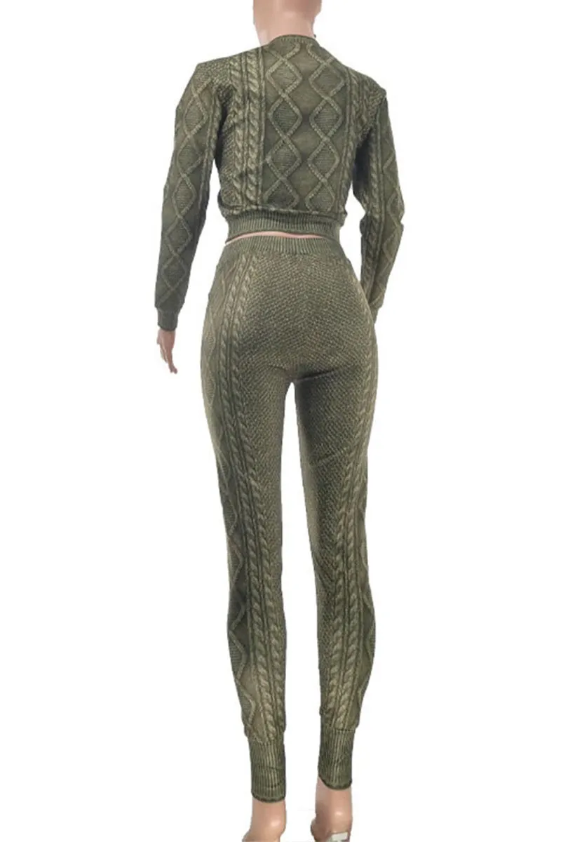 UI0223 Graphic Sweatshirt and Pants Set