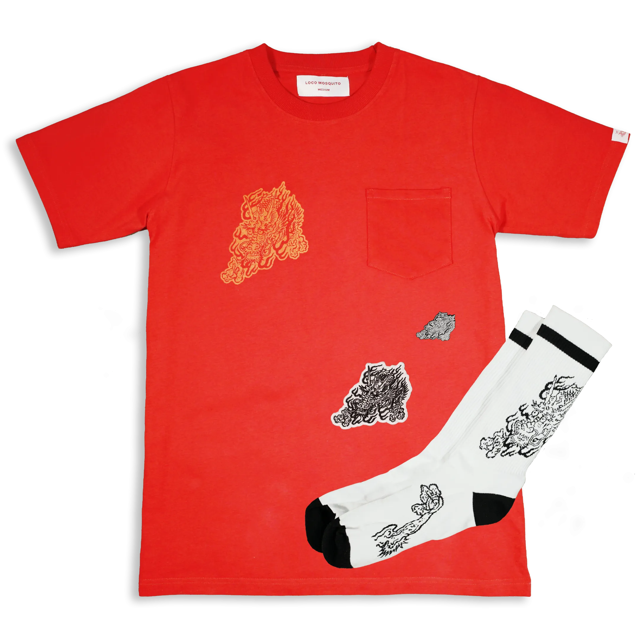 [UNISEX] GUY LE TATOOER X LOCO MOSQUITO DRAGON T-SHIRT SET