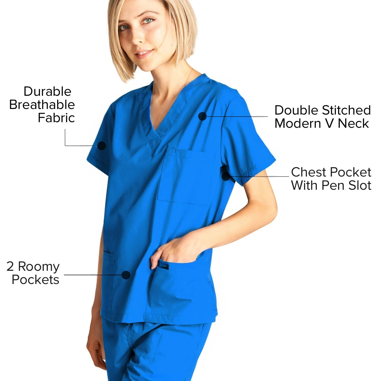 Unisex Medical Scrub Sets Cotton Blended (KV10005000)
