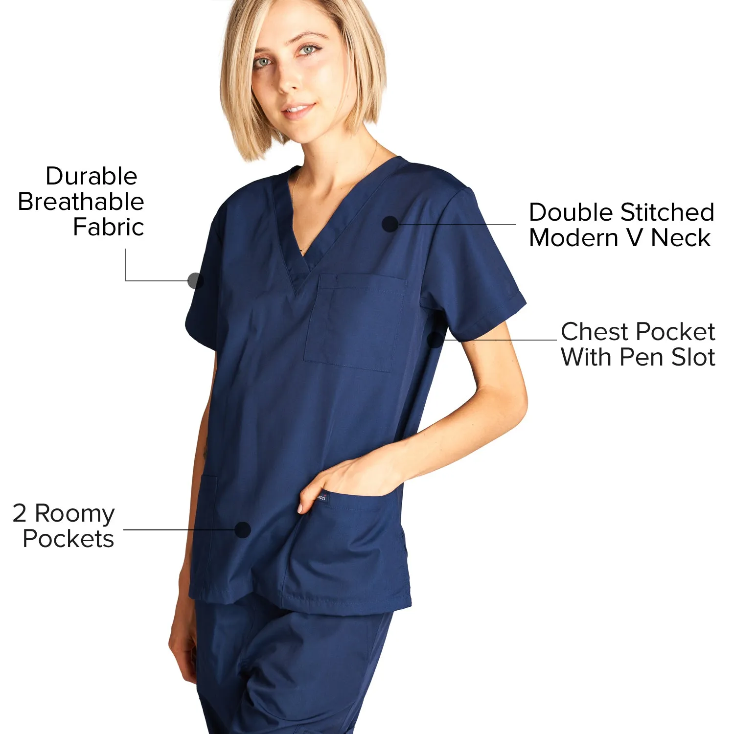 Unisex Medical Scrub Sets Cotton Blended (KV10005000)