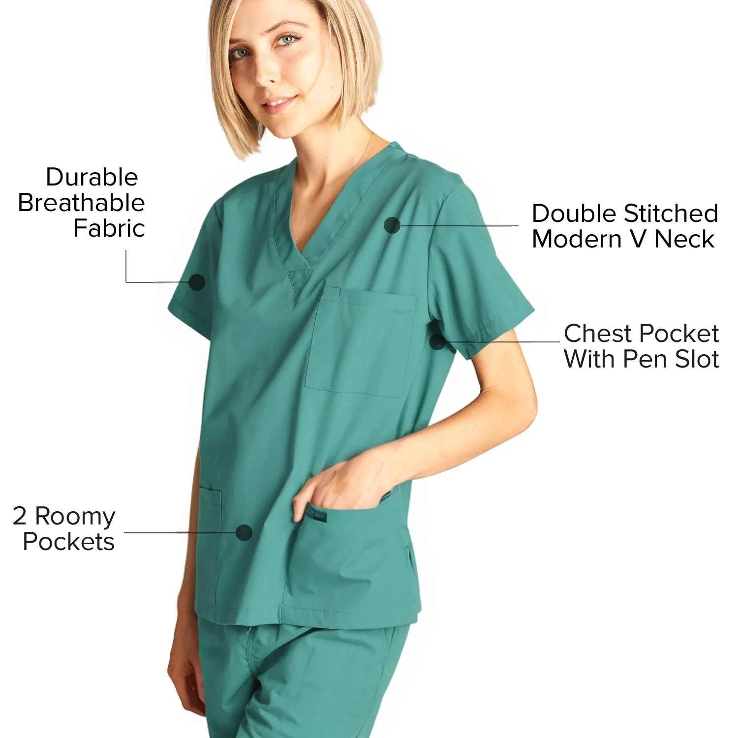 Unisex Medical Scrub Sets Cotton Blended (KV10005000)
