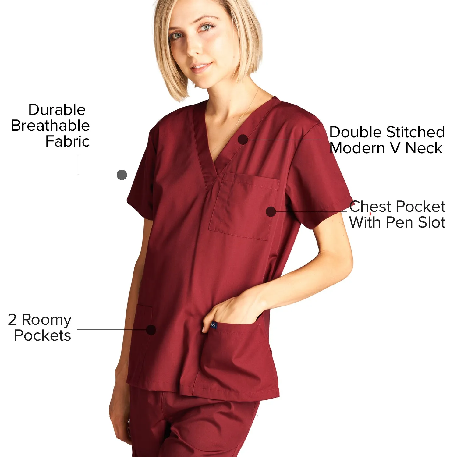 Unisex Medical Scrub Sets Cotton Blended (KV10005000)