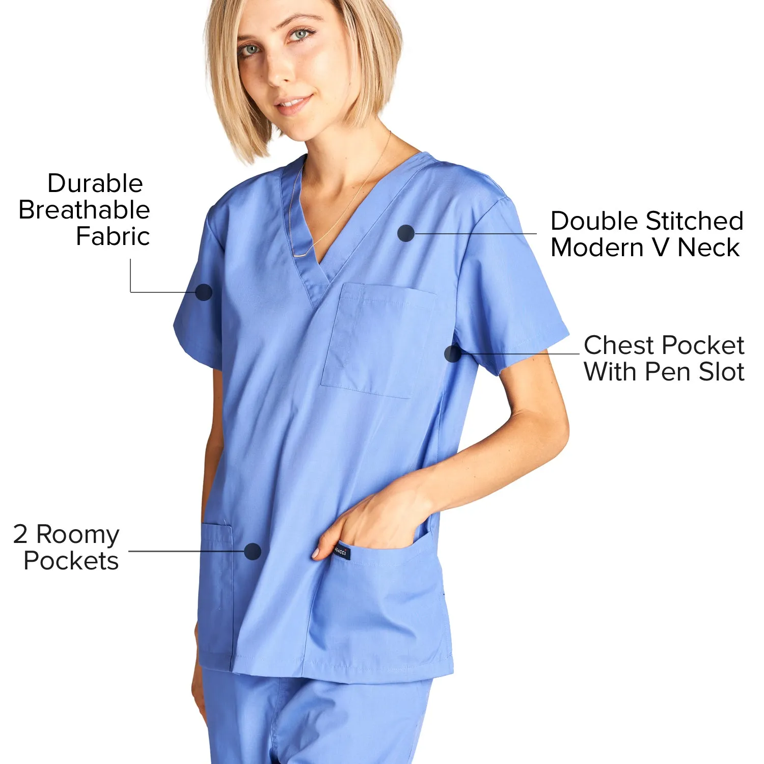 Unisex Medical Scrub Sets Cotton Blended (KV10005000)