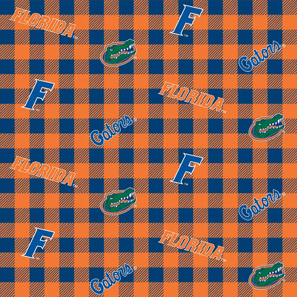 UNIVERSITY OF FLORIDA-Buffalo Plaid-100% Cotton-FL1207