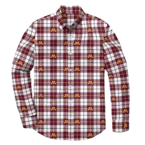 University of Minnesota Gophers Plaid Fandom Flannel Shirt