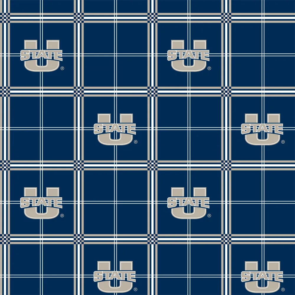 UTAH STATE UNIVERSITY-Plaid Flannel-100% Cotton-USU023