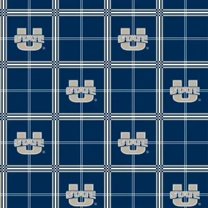 UTAH STATE UNIVERSITY-Plaid Flannel-100% Cotton-USU023