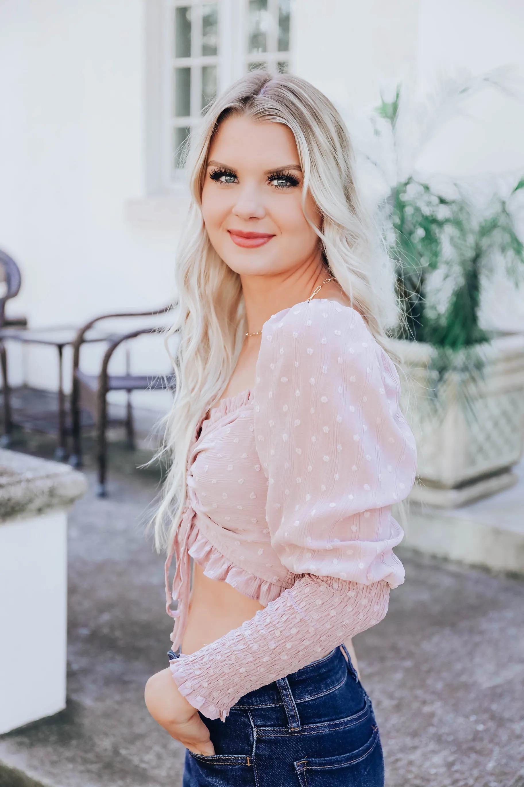 Vanessa Crop Top - Blush