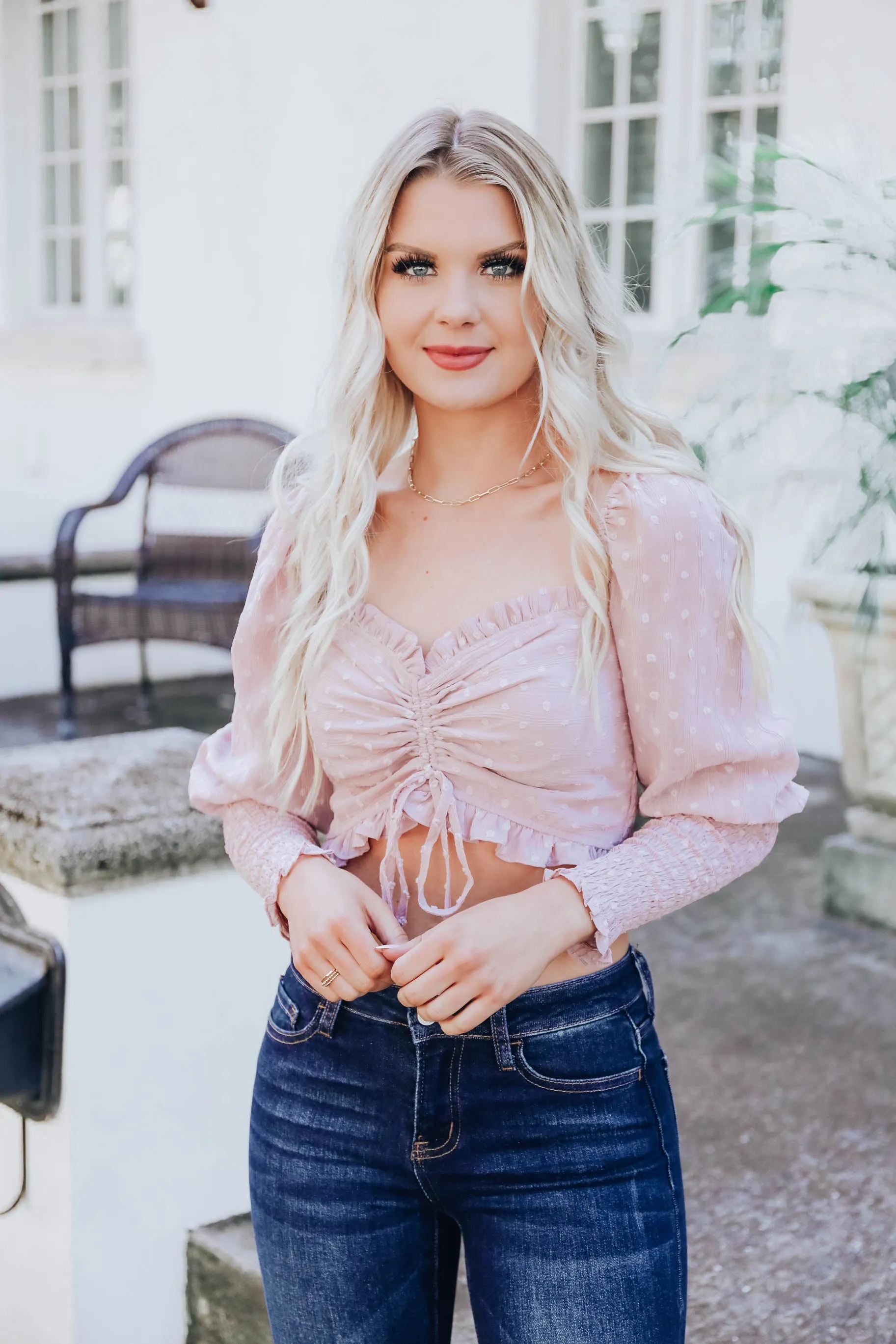 Vanessa Crop Top - Blush