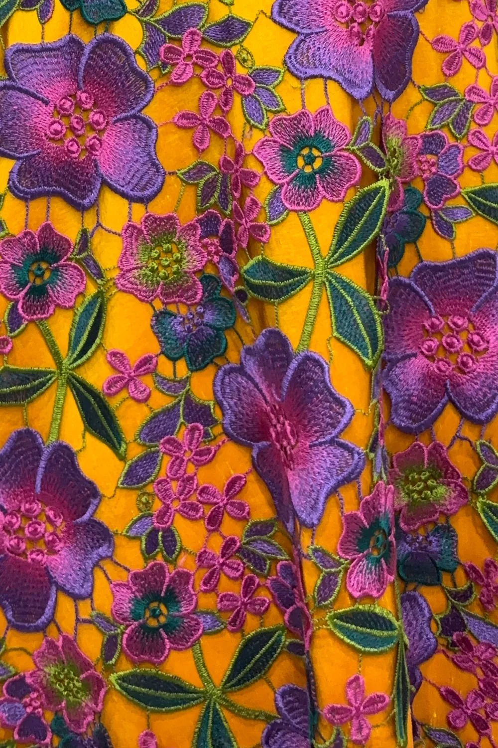 VANYA APARNA Yellow Floral Mehendi Lehenga Set