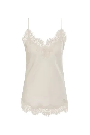 Velvet Coco Bias Cami Antique White