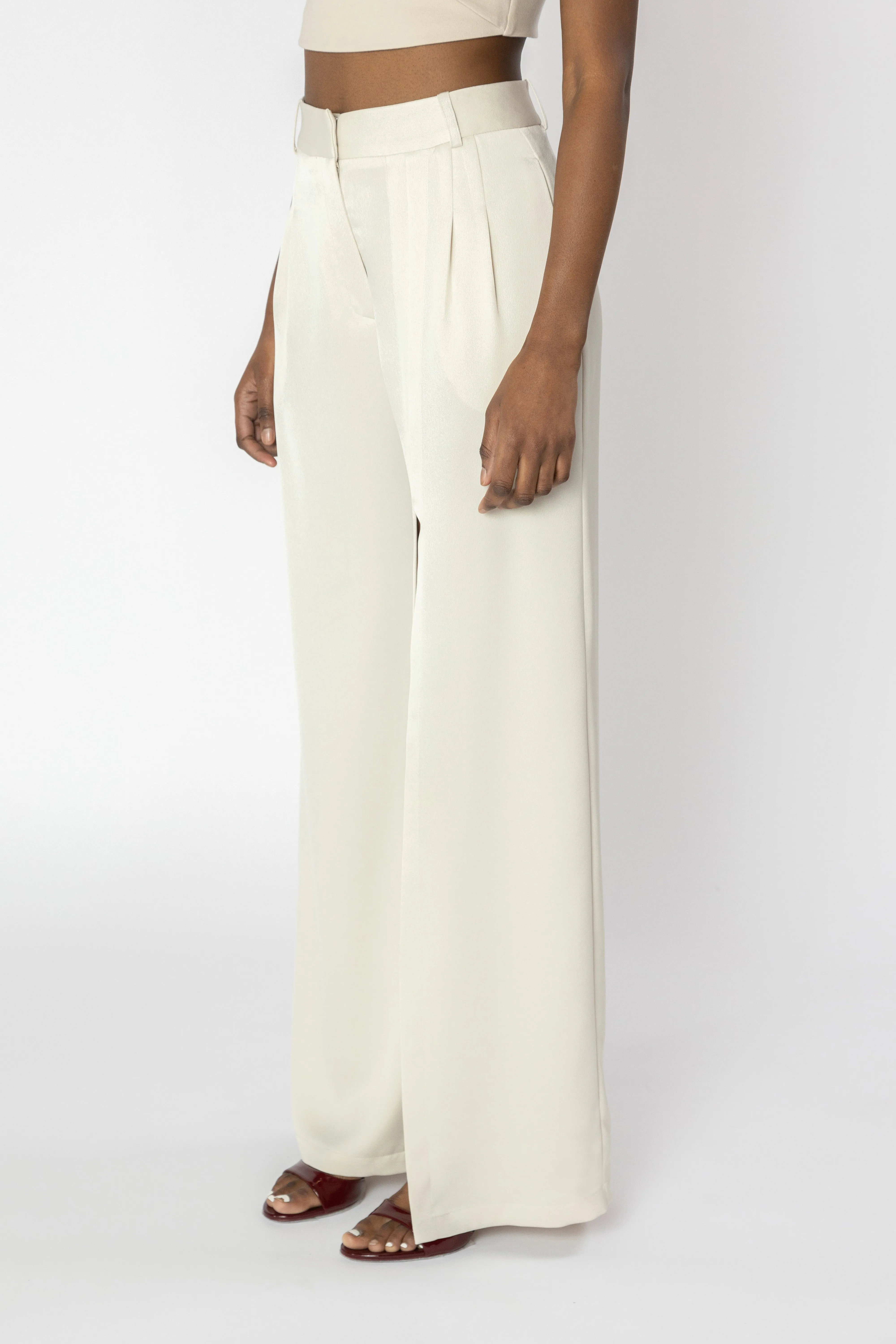 VERONA Wide Leg Slit Pants