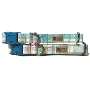 Very Vintage Organic Cotton Collar Pastel Spring Plaid