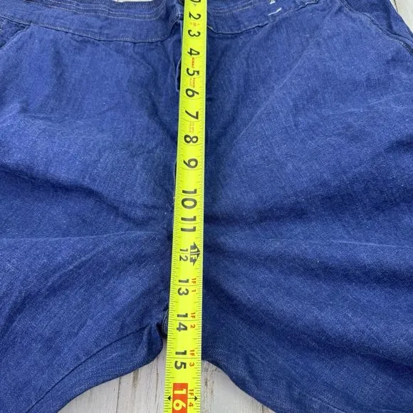 Vintage 70s Wide Leg High Rise Denim Jeans Talon Zipper Women’s Size 38x30 READ