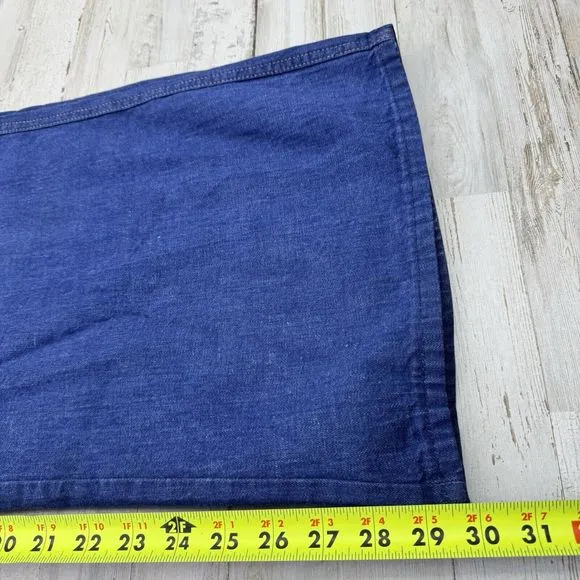 Vintage 70s Wide Leg High Rise Denim Jeans Talon Zipper Women’s Size 38x30 READ