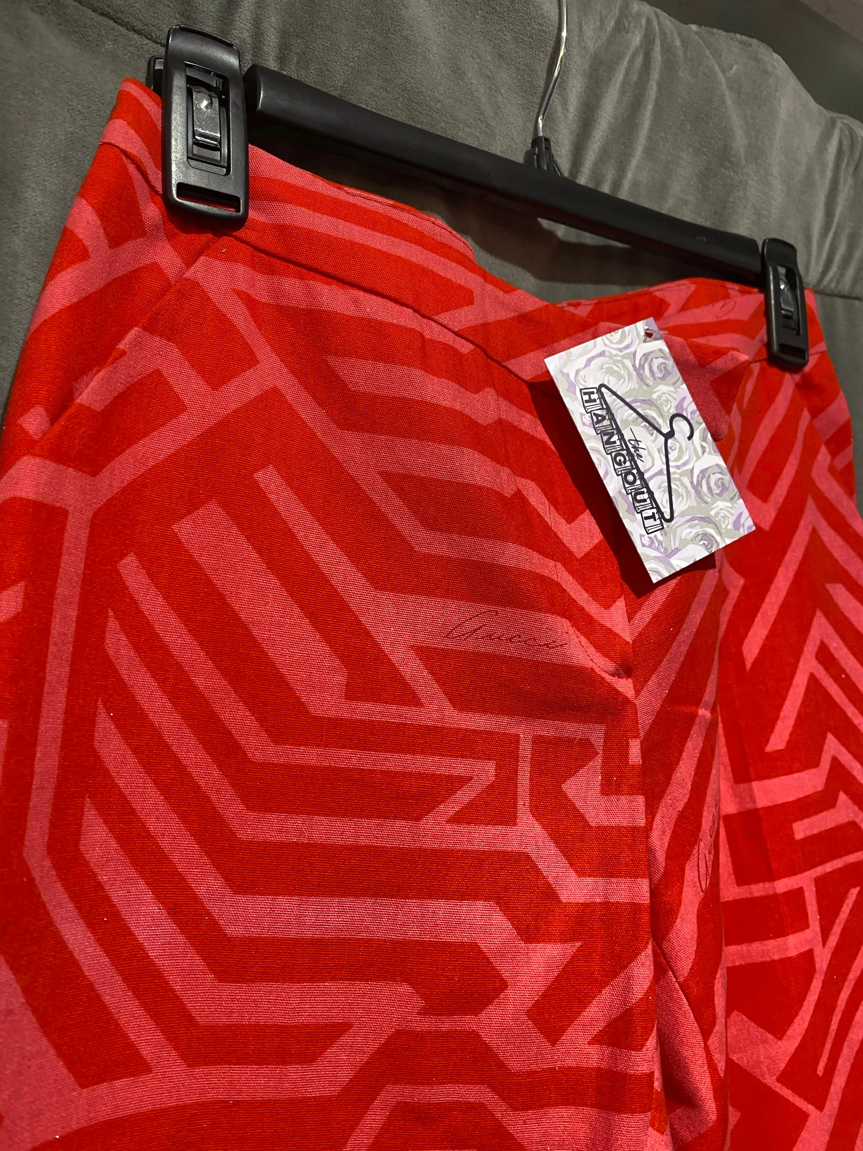 Vintage: Gucci Pink and Red Printed Pant