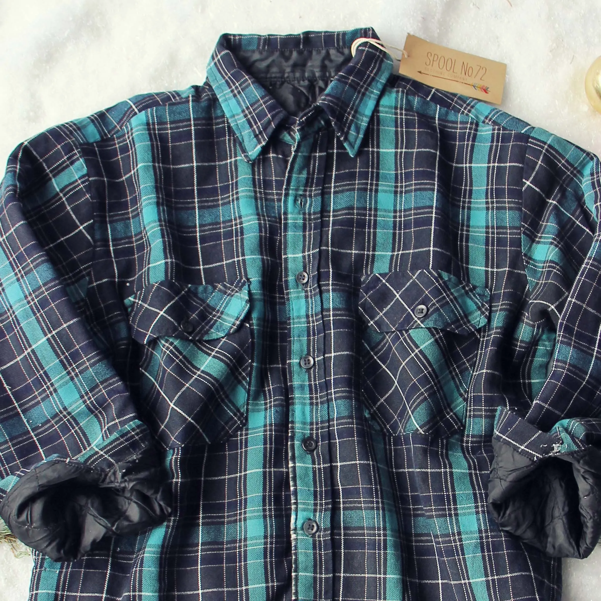 Vintage Plaid Flannel Coat #10
